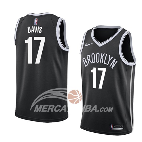 Maglia NBA Brooklyn Nets Ed Davis Icon 2018 Nero